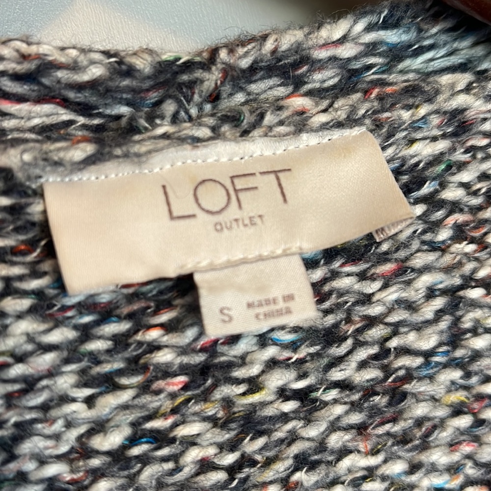 Multi Color Loft Button Up Cardigan - Size Small - image 3